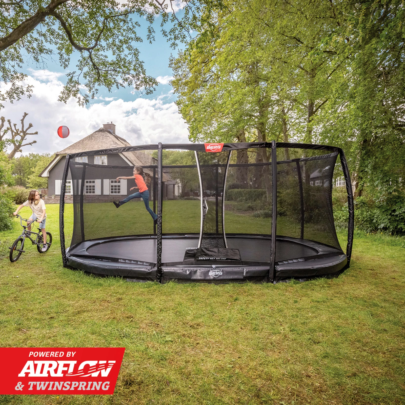 Berg Trampolin Grand Champion InGround inkl. Sicherheitsnetz Deluxe Produktbild