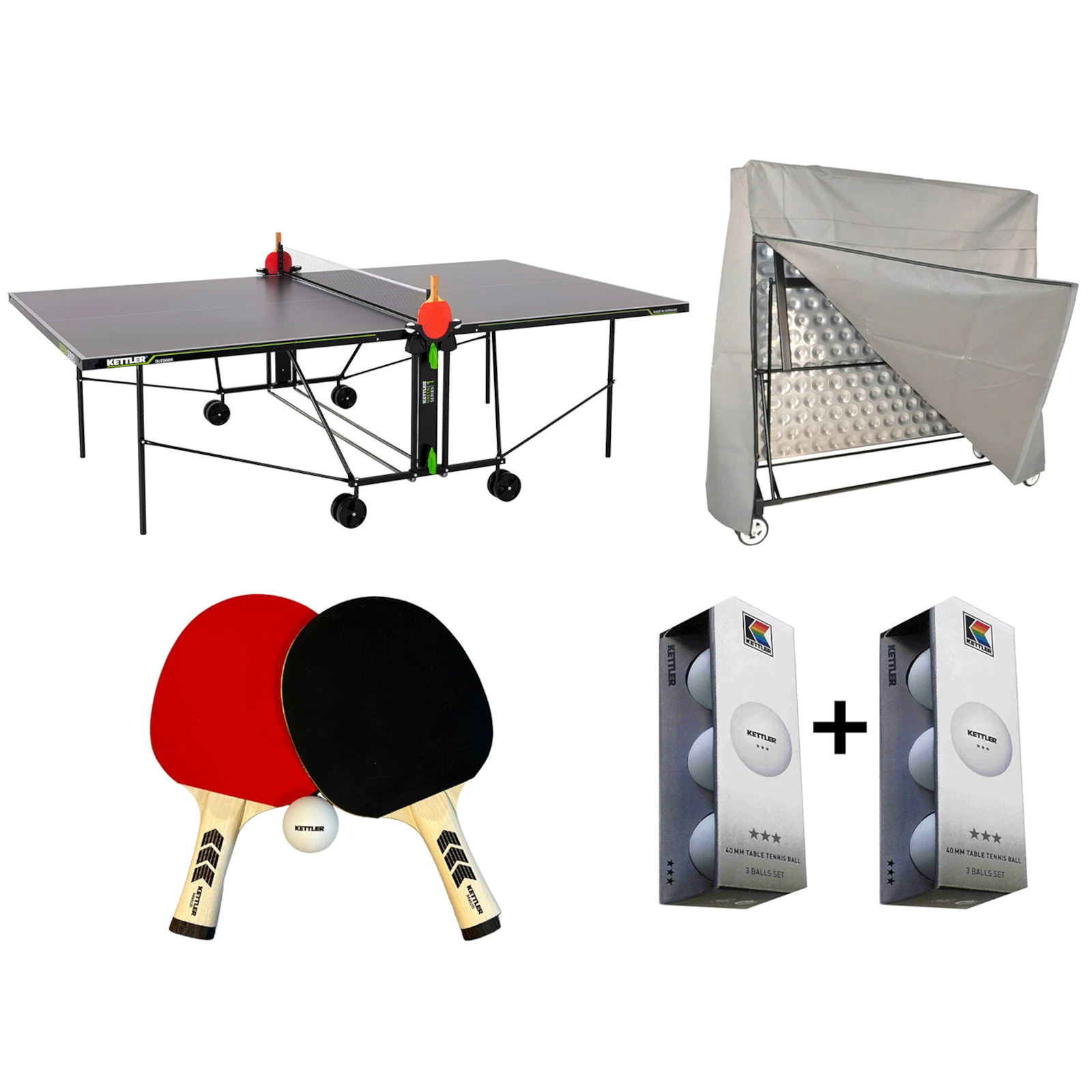 Kettler Tischtennisplatte Outdoor K1 inkl. Zubehör Produktbild