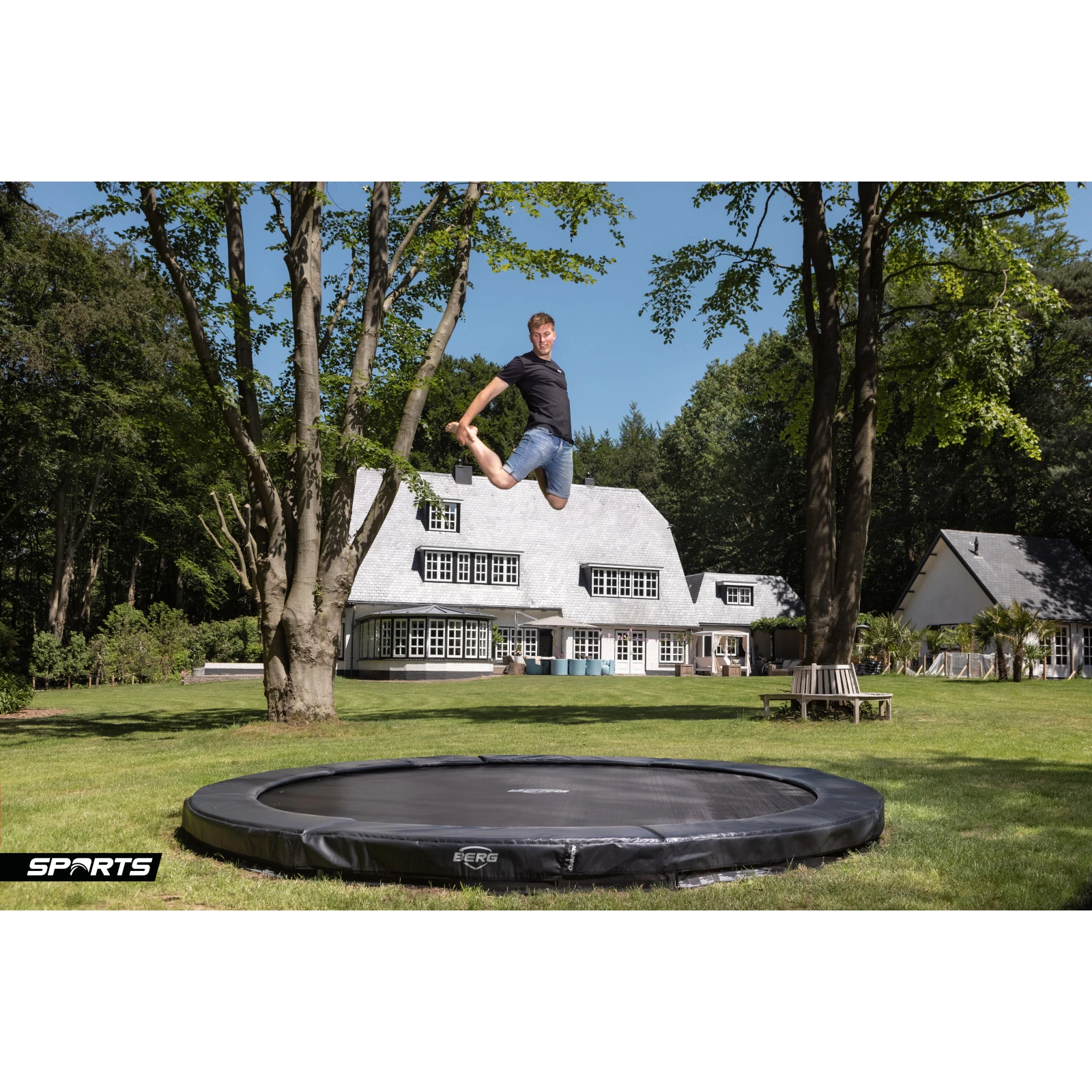 Berg Trampolin InGround Champion Sports AirFlow Pro Produktbild